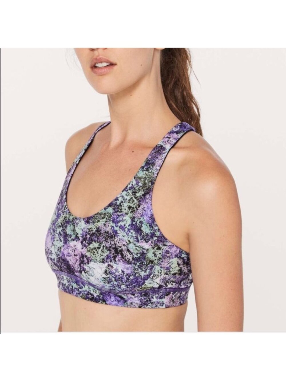 Lululemon Women's Purple & Black Break Free Bra Size 6